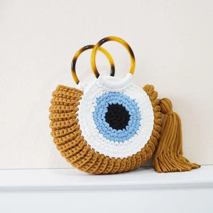 Enchanted Culture's Evil Eye Bag Brown Bags