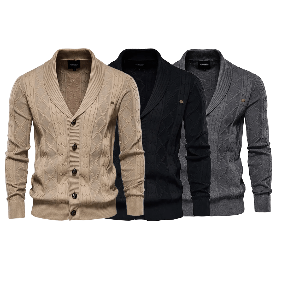 The Executive Cashmere Cardigan All 3 (Buy 2 Get 1 Free) / M Cardigan