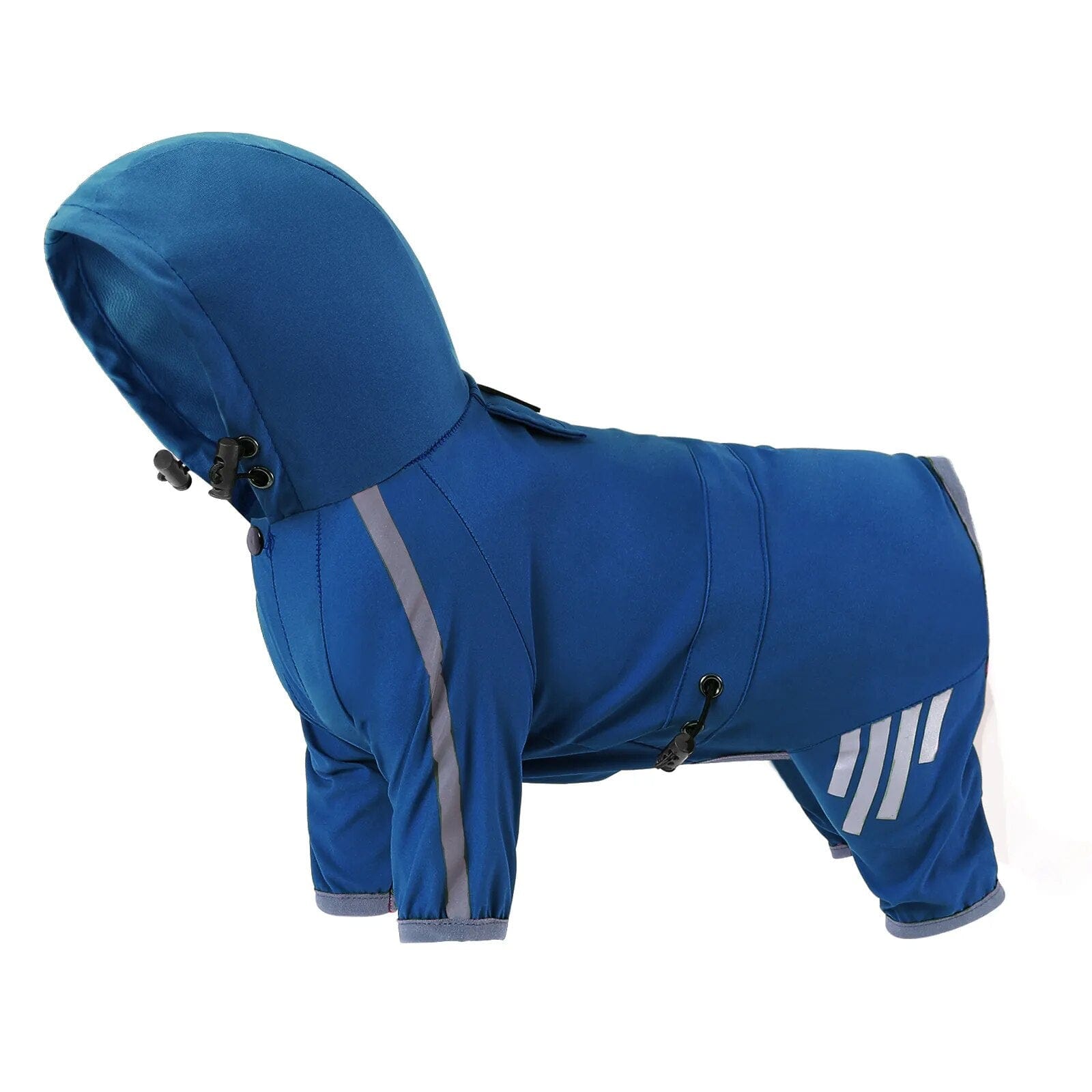 Night-Safe Reflective Dog Raincoat Blue / Small Dog Rain Coat