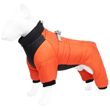 Canine Comfort :  Weatherproof Jacket Orange / Small Dog Rain Coat