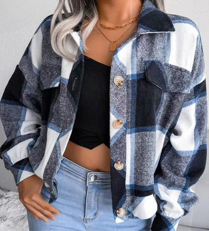 Fall Plaid Flannel black / S Flannel