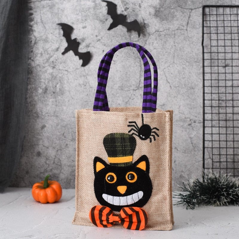 Boo Crew: Artisan Halloween Candy Bags Mystical Black Cat Halloween