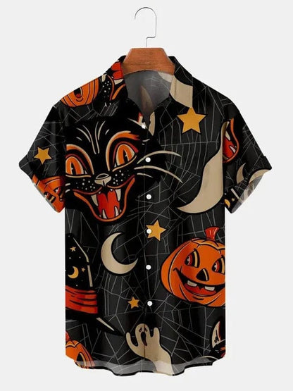 Ghoul Gang's Hauntin' Party Tee XS / Black Cat Halloween