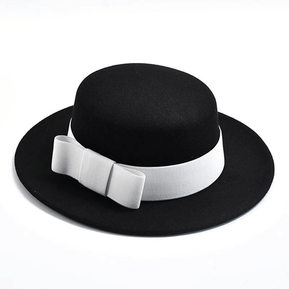 The Modern Boater Hat Black Hat