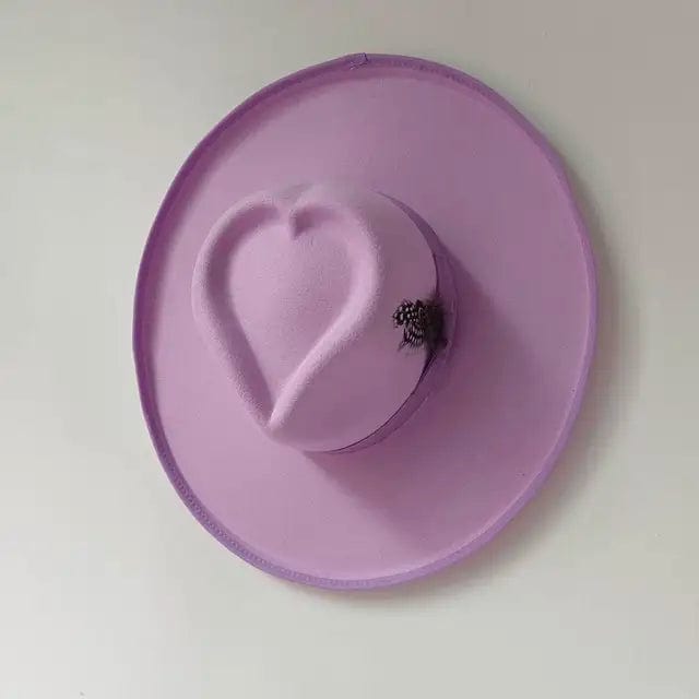 Country Cutie - Heartfelt Fedora Lavender Purple Hat