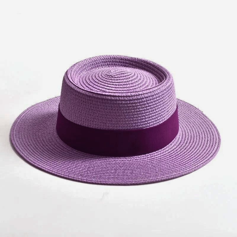 La Riviera Boater Hat Light Purple Hat