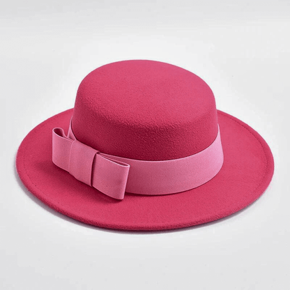 The Modern Boater Hat Pink Hat