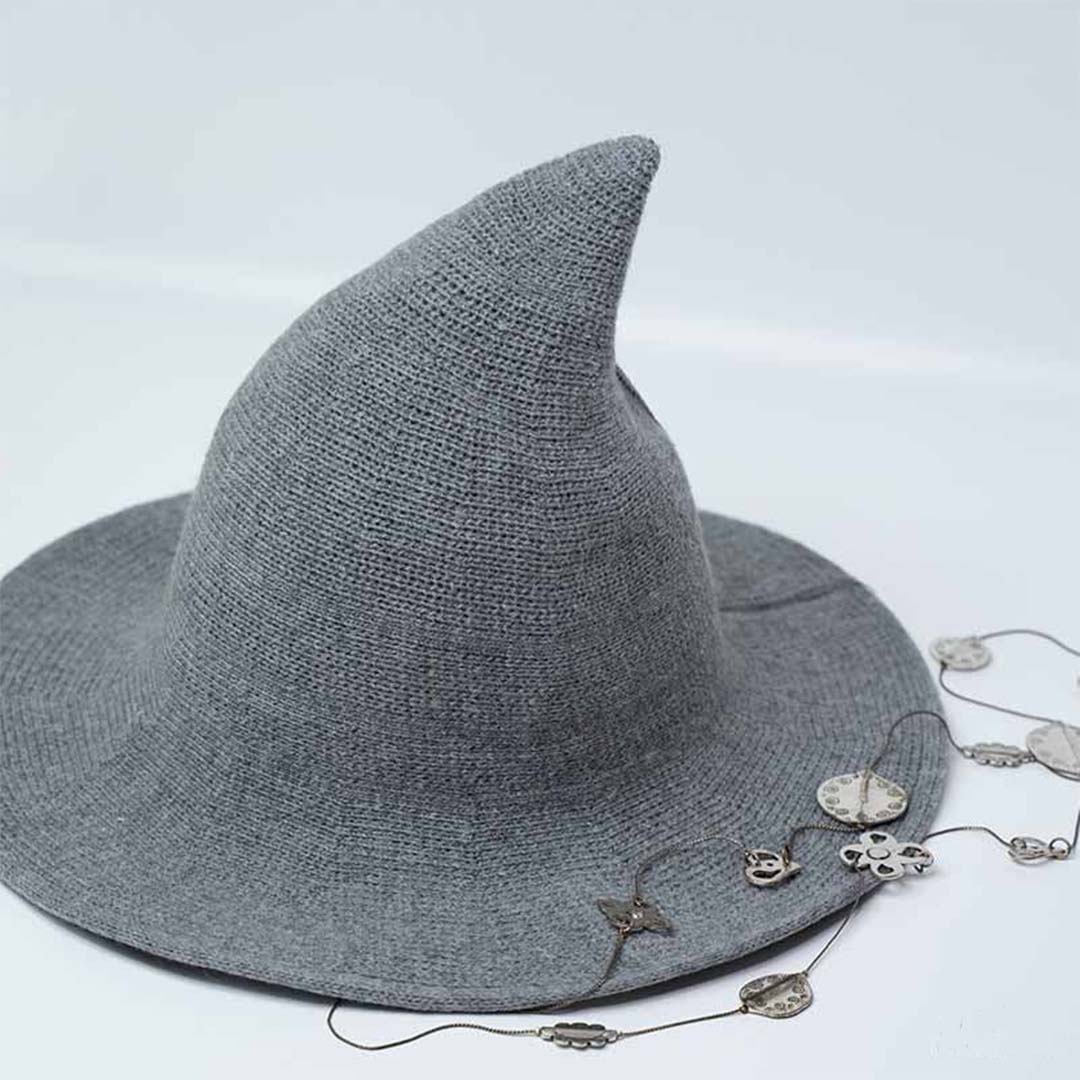 Modern Witch Hat Silver Hat