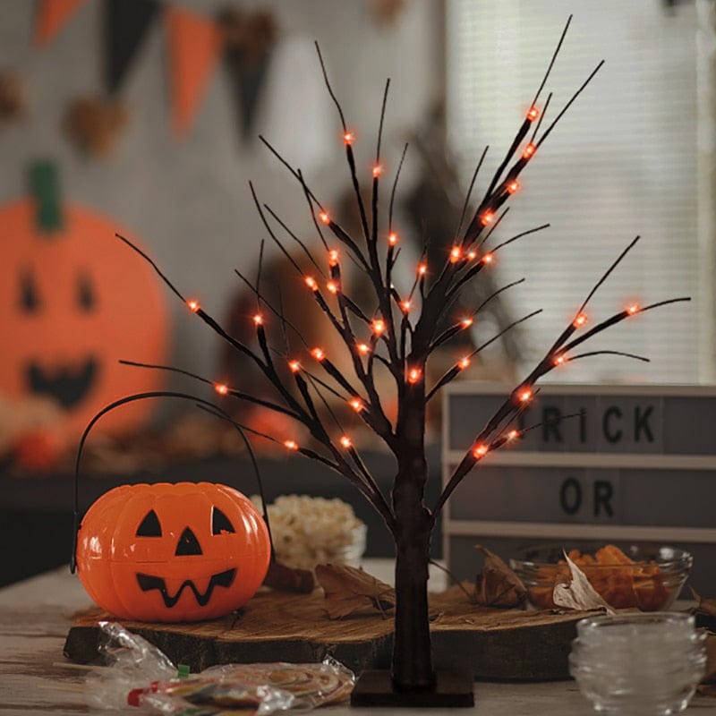 Halloween LED Birch Tree 24LED Warm White LED Lamp