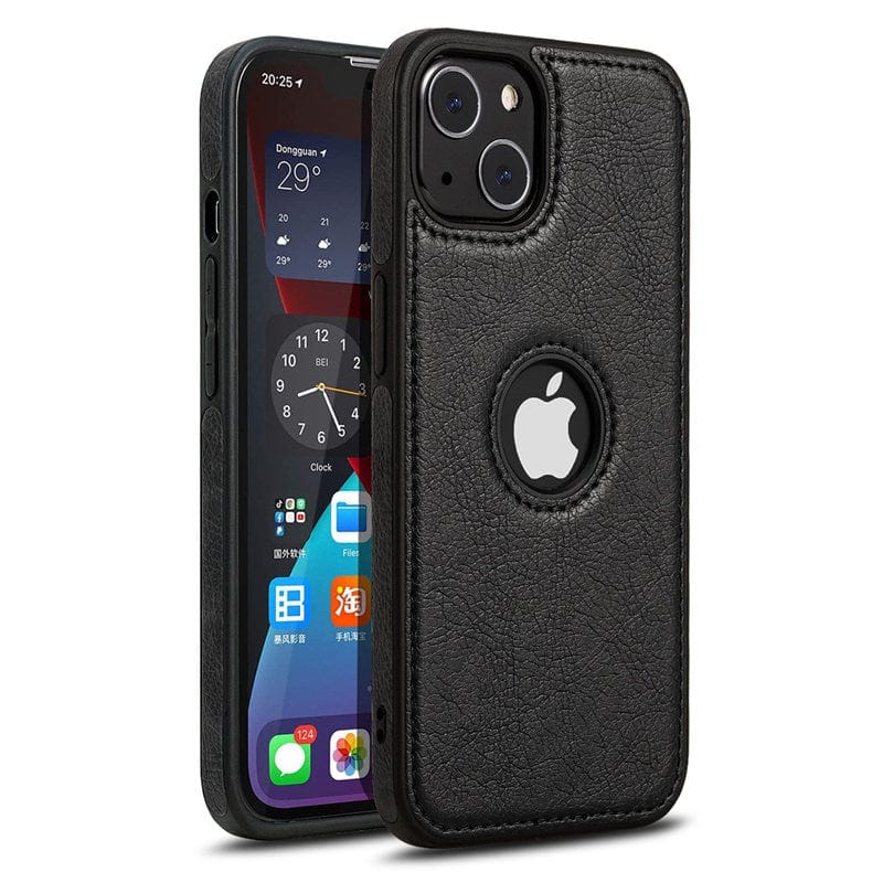 The Executive: Artisan Leather iPhone Case Black / iPhone 15 Phone Case