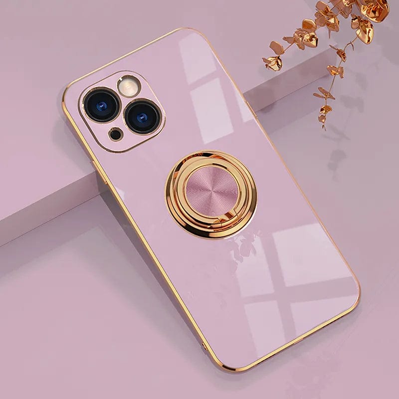 GlossGuard Magnetic Ring iPhone Protector Pink / For iPhone 15 Phone Case