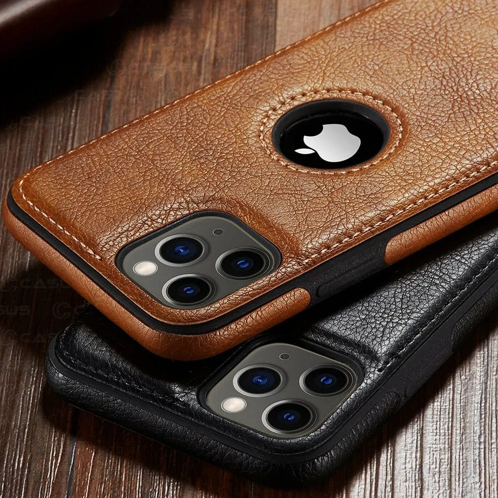 The Executive: Artisan Leather iPhone Case Tan / iPhone 15 Phone Case