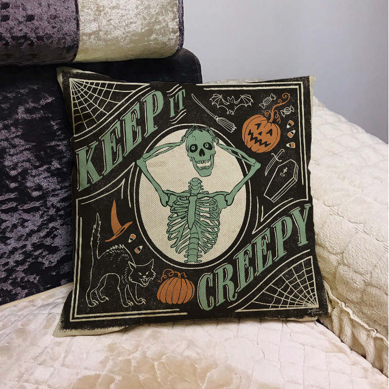 Halloween Pillow Case 450mm*450mm / Skeleton Pillow Case