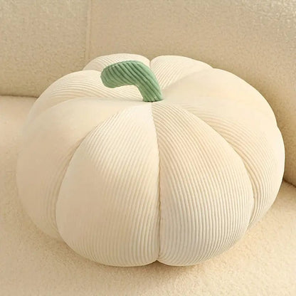 Pumpkin Plush Pillow - Halloween Decoration White Pillow