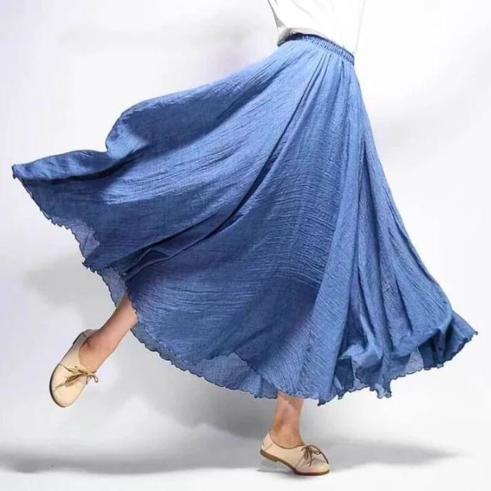 The Flutter Maxi Skirt Blue / M Skirt