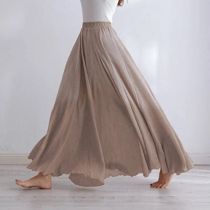 The Flutter Maxi Skirt Brown / M Skirt