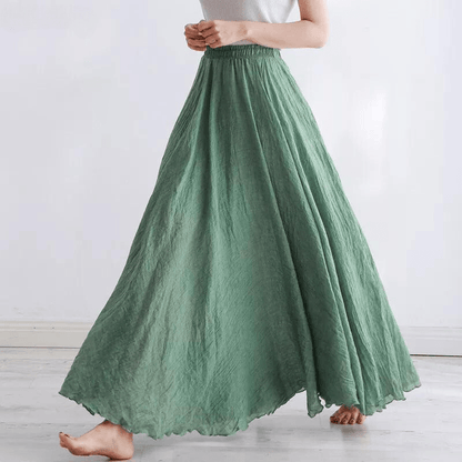 The Flutter Maxi Skirt Green / M Skirt