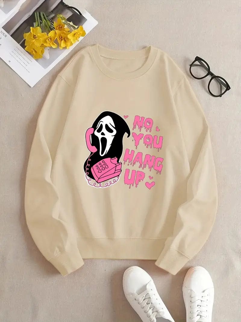 Ghost Halloween Sweatshirt Apricot / XS Sweatshirt