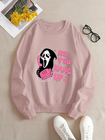 Ghost Halloween Sweatshirt Pink / XS Sweatshirt