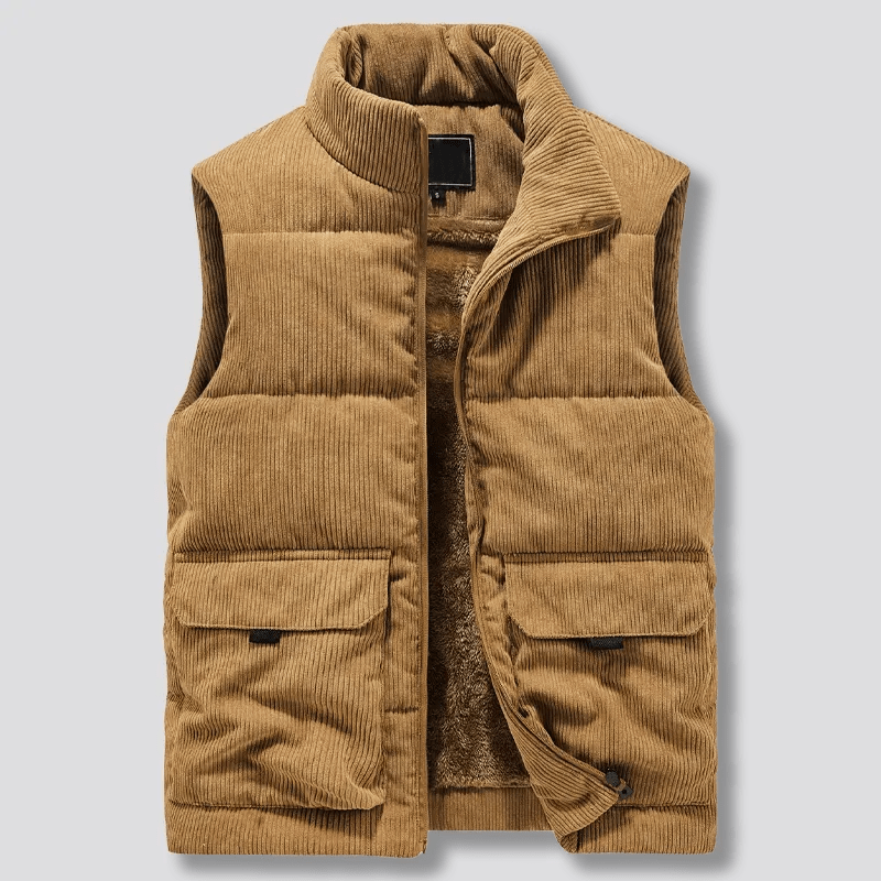 Makalu Corduroy Vest Brown / S Winter Vest