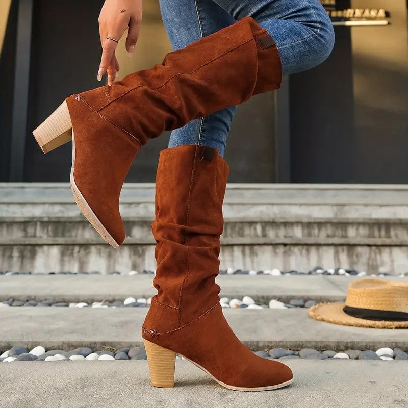 Autumn Allure: Mid-Calf Boots Women's Boots