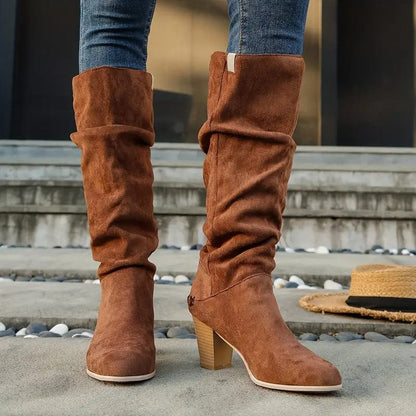 Autumn Allure: Mid-Calf Boots Women's Boots