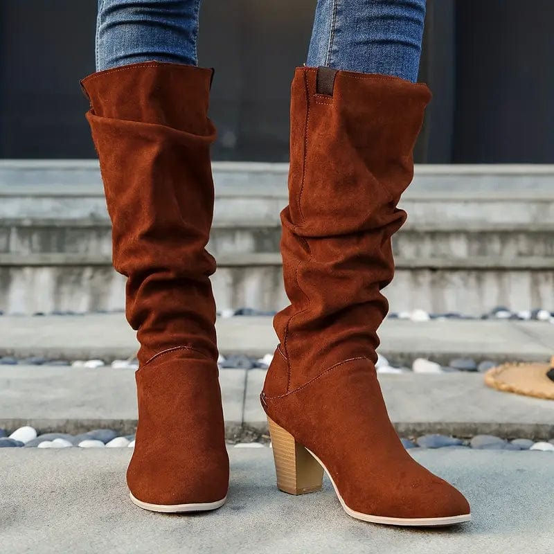 Autumn Allure: Mid-Calf Boots Women's Boots