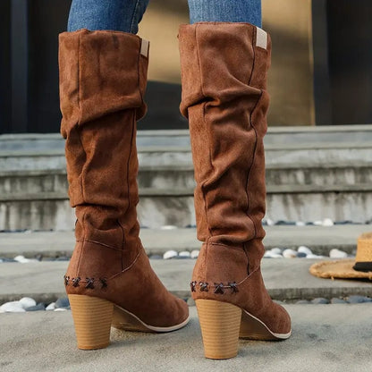 Autumn Allure: Mid-Calf Boots Women's Boots