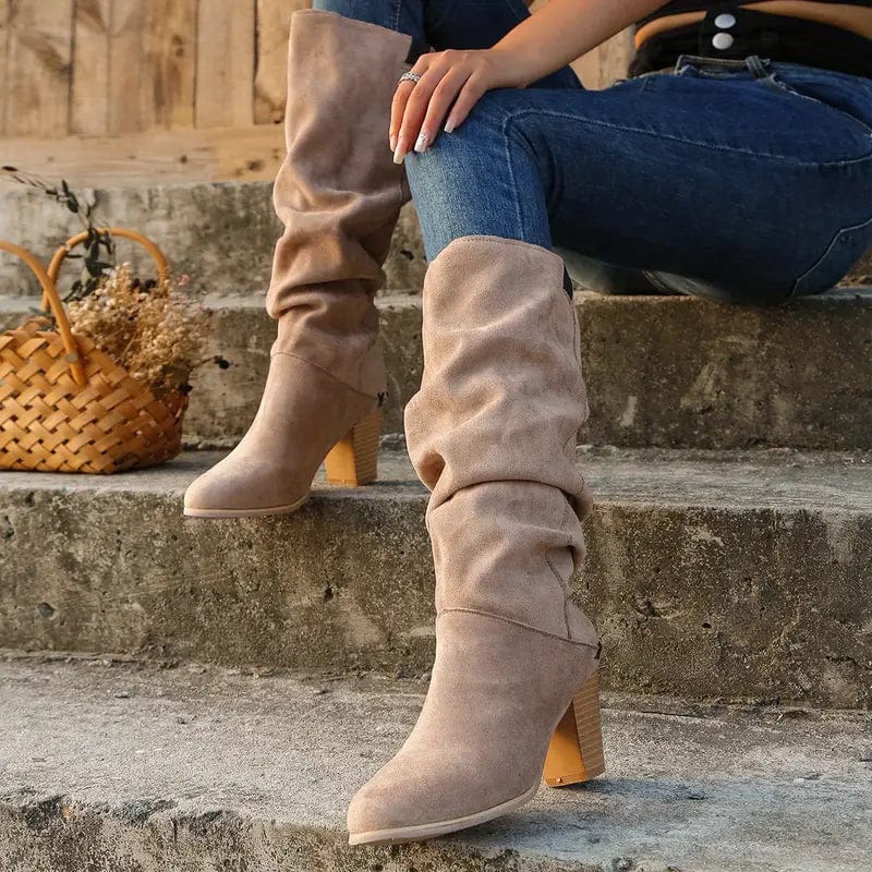 Autumn Allure: Mid-Calf Boots Women's Boots