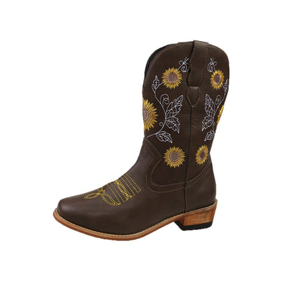 Autumn Allure: Sunflower Boots Women's Boots