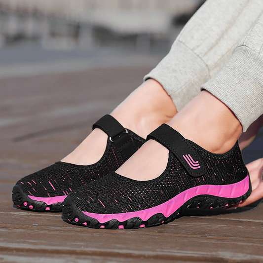 SoleVibe - Comfortable Non-Slip Walking Shoes Black / 4 Women's Shoes