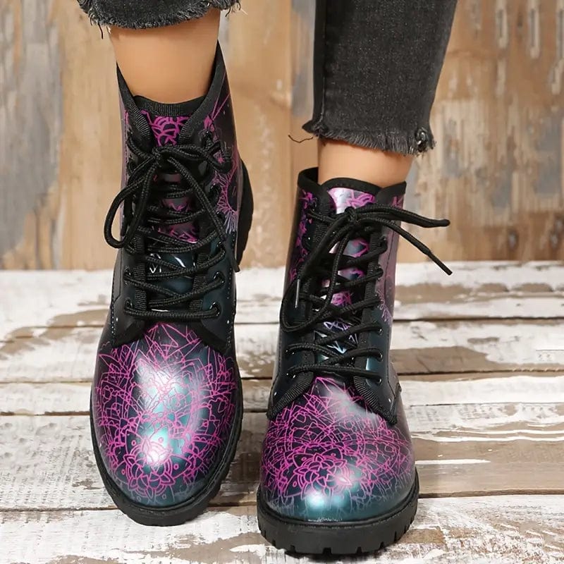 Solar Flare & Lunar Glow: Autumn Goddess Boots Women's Shoes